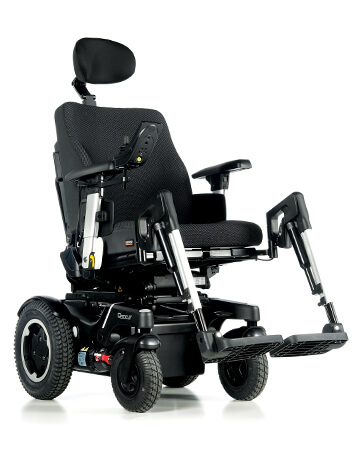 Le Quickie Q500 R : fauteuil roulant électrique à roues motrices propulsion